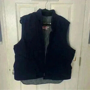 NWT Spiewak Golden Fleece Flame Resistant Cotton Vest  XL NOMEX USA Navy 0070FR